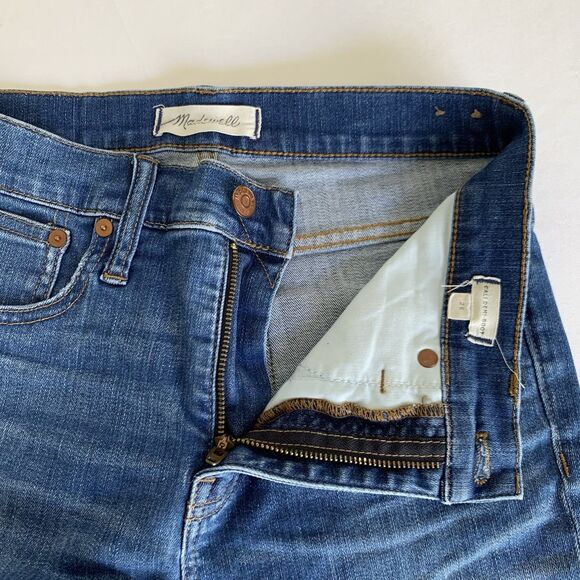 Madewell Jeans Cali Demi-Boot 26 Destructed-Hem Crop Flare Distressed Boho - Picture 4 of 13